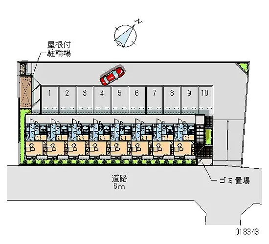 ★手数料０円★坂戸市にっさい花みず木５丁目 月極駐車場